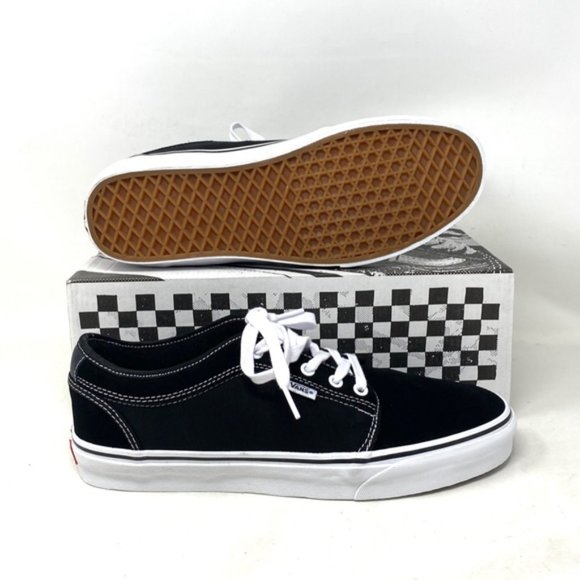 VANS Skate Chukka Low Shoe Womens Casual Sneaker Black Suede Canvas VN0A4BX4Y28 - Picture 7 of 12